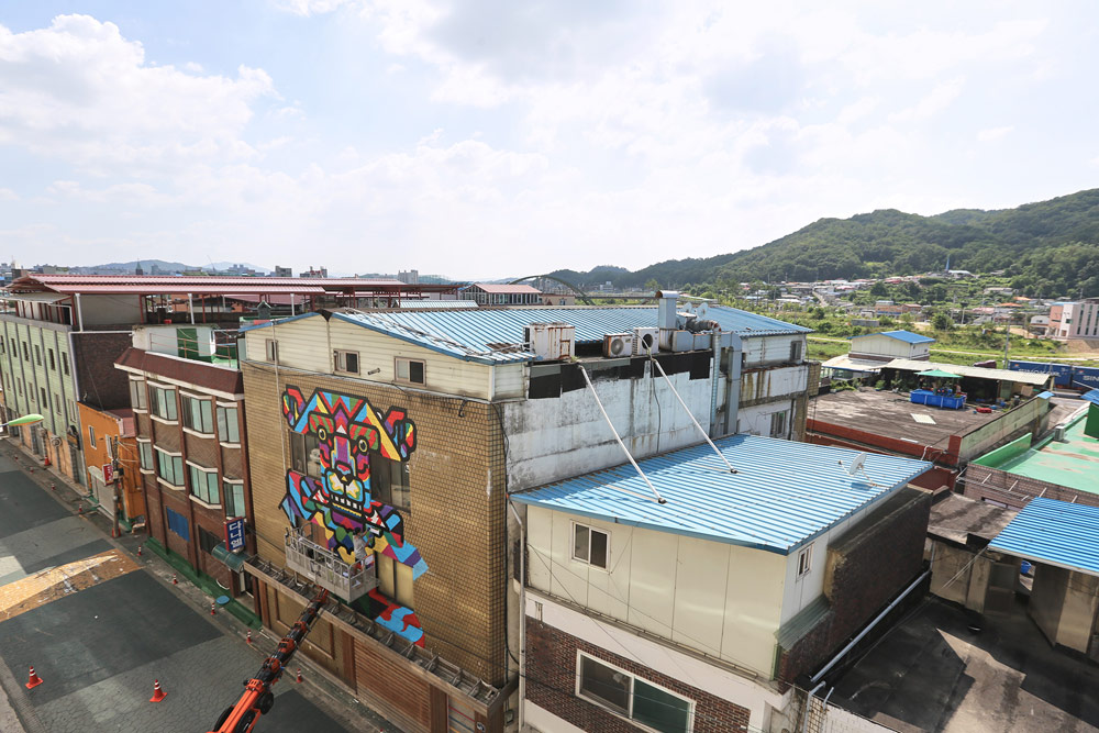 Made by Heaven Dongducheon City, South Korea by Rukkit Kuanhawate I Graphic Design I Street Art I Macho Dominante